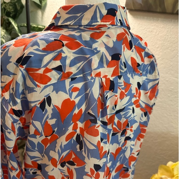 Lauren Ralph Lauren multicolor button down shirt petite size S/P - Picture 5 of 10